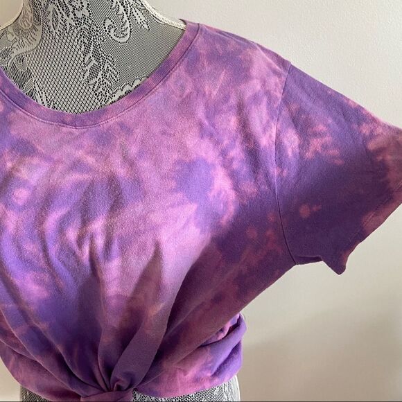 Purple and pink tie dye t-shirt - Picture 4 of 10
